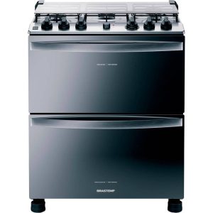 Fogão de Piso Brastemp BFD5NCR 5 Bocas Duplo Forno Inox - 110v
