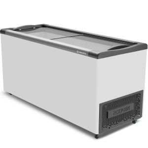 Freezer horizontal tampa de vidro 491l nf55 - metalfrio