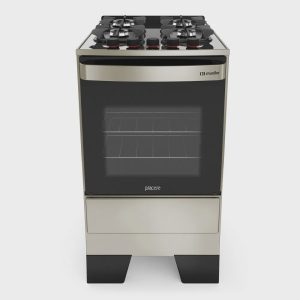 Fogão de Piso Mueller 4 Bocas Piacere Vetro Inox – Bivolt