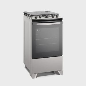 Fogão 4 bocas Electrolux Prata Efficient com Mesa Inox, PerfectCook e VaporBake (FE4IS)