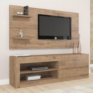 Rack com Painel para TV até 55 Polegadas Top Siena Móveis Griggio