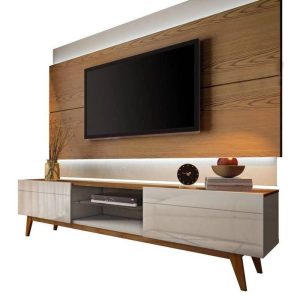 Rack com Painel Imcal Classic 2G 1.8 Freijó com Off White
