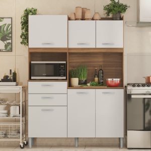Armário de Cozinha 6 Portas 2 Gavetas Harmonia Demobile
