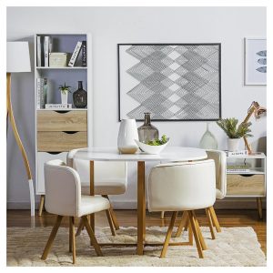 Conjunto Mesa de Jantar Pizza Just Home Collection