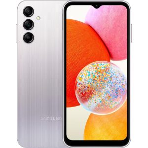 Smartphone Samsung Galaxy A14 128GB 4G Wi-Fi Tela 6.6" Dual Chip 4GB RAM Câmera Tripla + Selfie 13MP - Prata