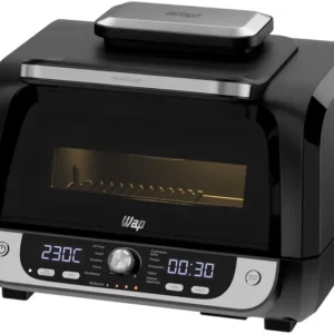 Air Fryer Wap Barbecue Preto e Cinza com Timer