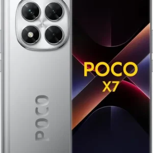 Celular Xiaomi Poco X7 512GB 12GB RAM Silver com Áudio Estéreo, HyperOS e Turbo Charge 45W