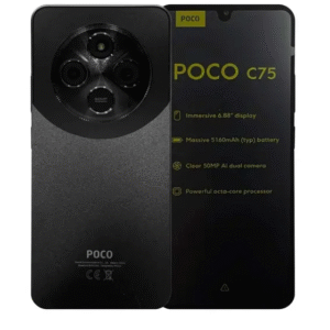 Smartphone Xiaomi Poco C75 256GB 8GB RAM Dual SIM Tela 6.74" (Black) Preto