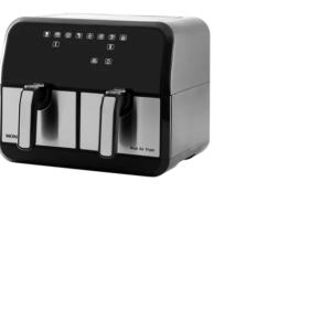 Air Fryer Mondial Dual Duplo Cesto Preta 8L com Timer AFD-01-BI