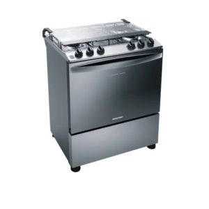 Fogão Brastemp 5 Bocas Inox com Botôes Removíveis - BFS5NCRUNA Bivolt